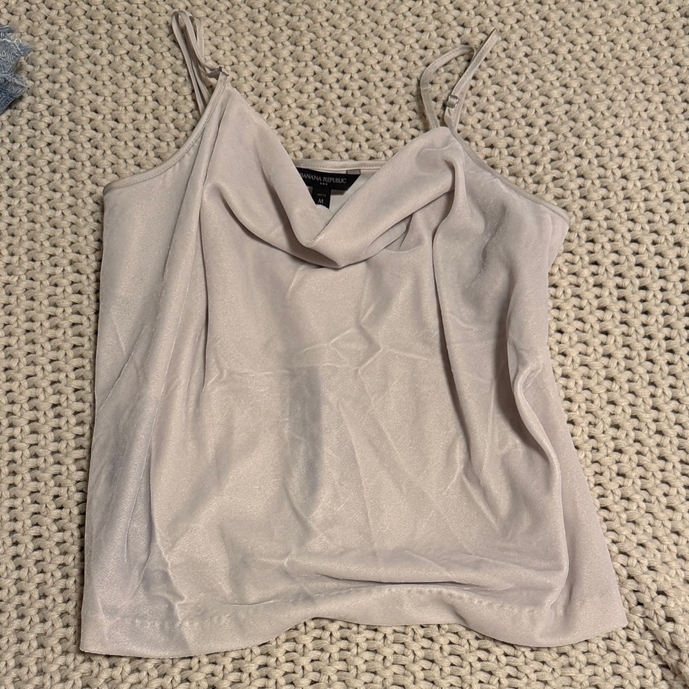 Banana Republic Cream Cowl Neck Camisole